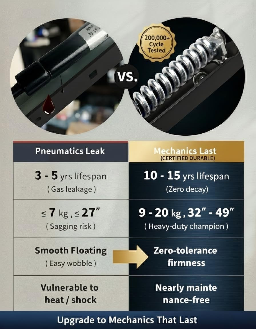 Ergounion E6 Single Monitor Arm Desk Mount for 40" Screens, Adjustable Vesa NEW