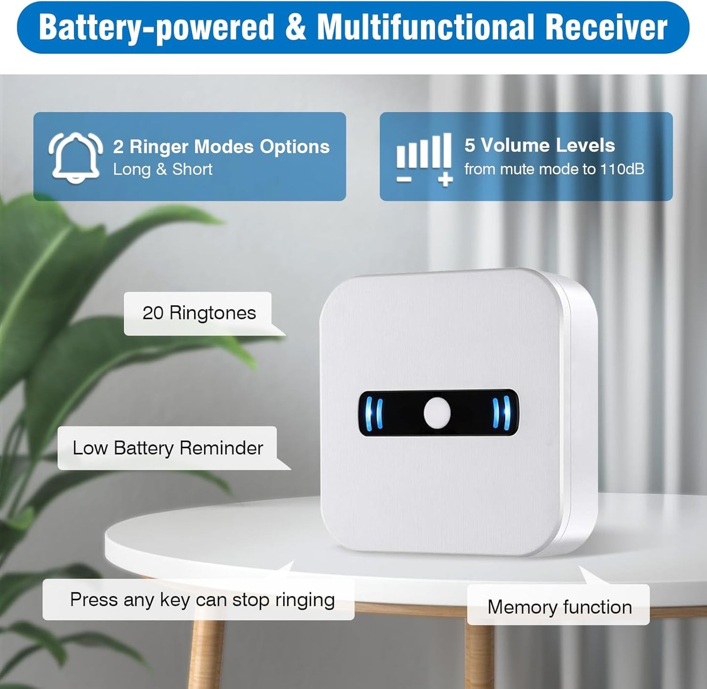 Daytech Wireless Caregiver Pagers SOS Call Button System for Seniors Nurses NEW