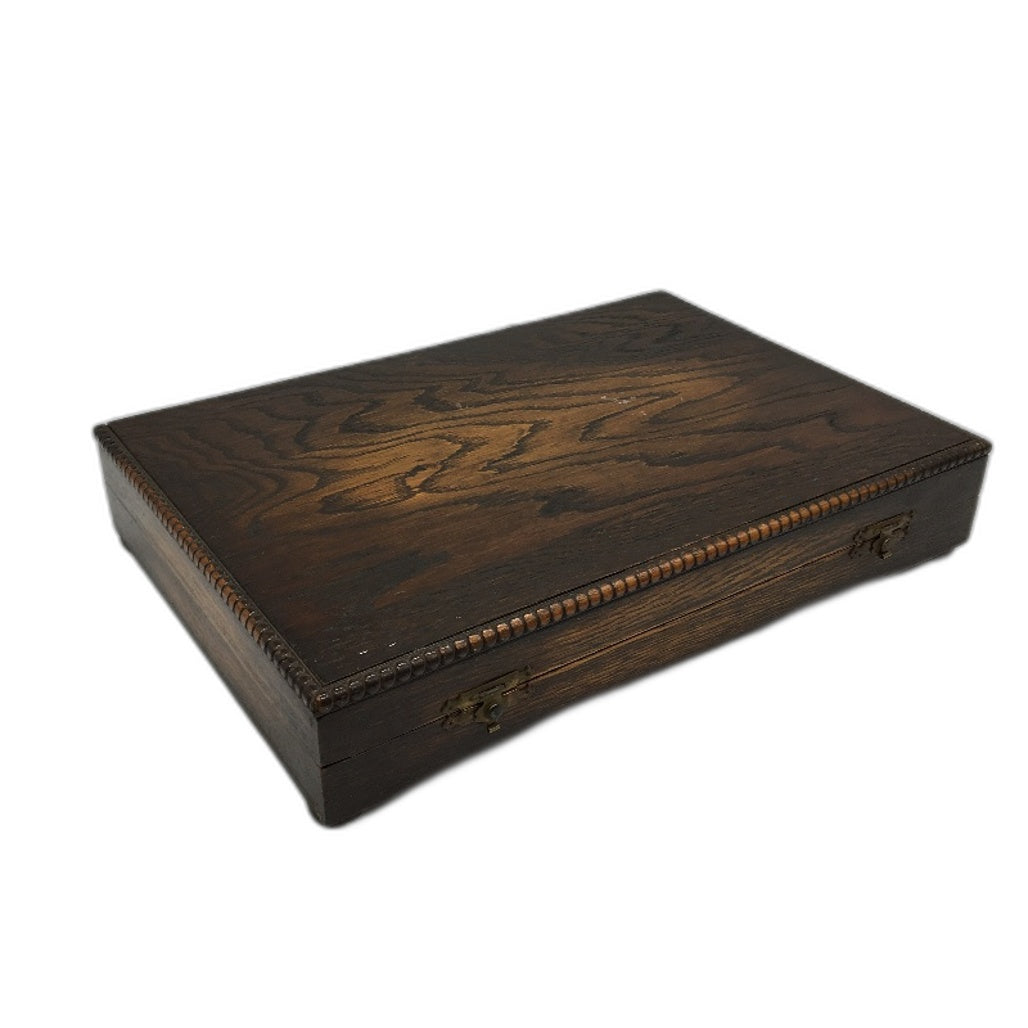 ANTIQUE Viners Ltd England Sheffield EPNS Silver Cuttlery Set In Wooden Box