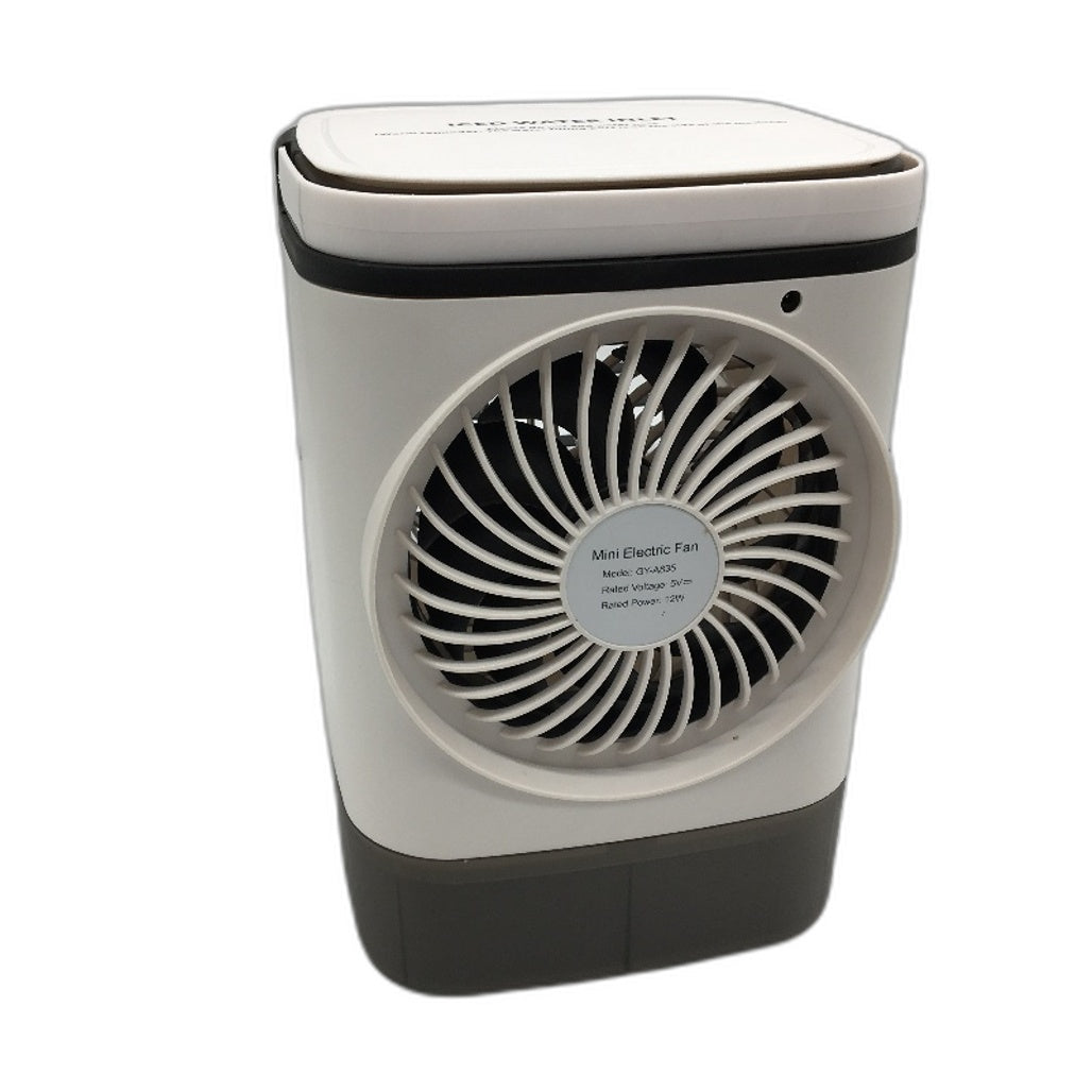 Mini Desktop Electric Cooling Fan With Water Tank & Colourful LED Lights NEW
