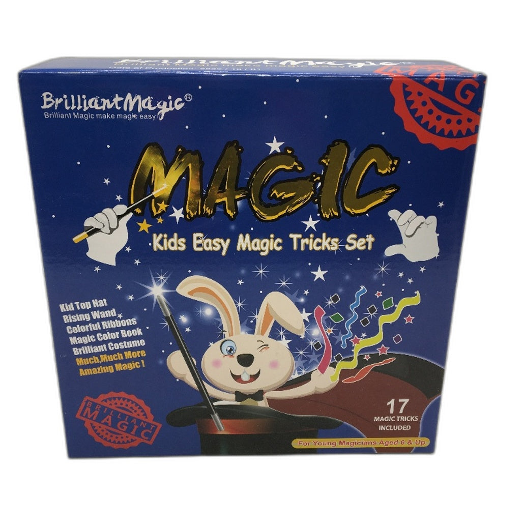 Beginners Kids Easy Magic Props Toy Set Includes 17 Magic Tricks Age 6Y+ NEW