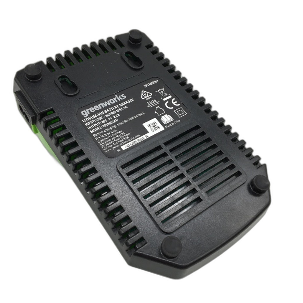 Greenworks 40V 32 2A 60W Universal Lithium Ion 2.0Ah& 4.0Ah Battery Charger