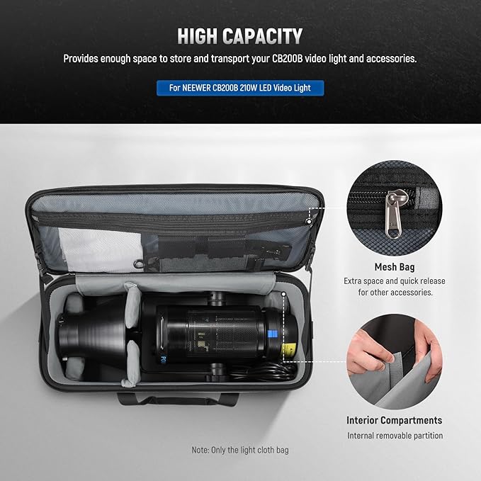 NEEWER Photo Studio Light Carrying Bag with Shoulder Straps Multi Model Comp NEW