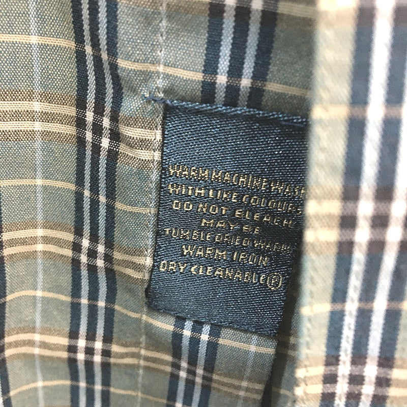 Country Club by Fletcher Jones Long Sleeve Grey & Navy Check Shirt Mens Size L