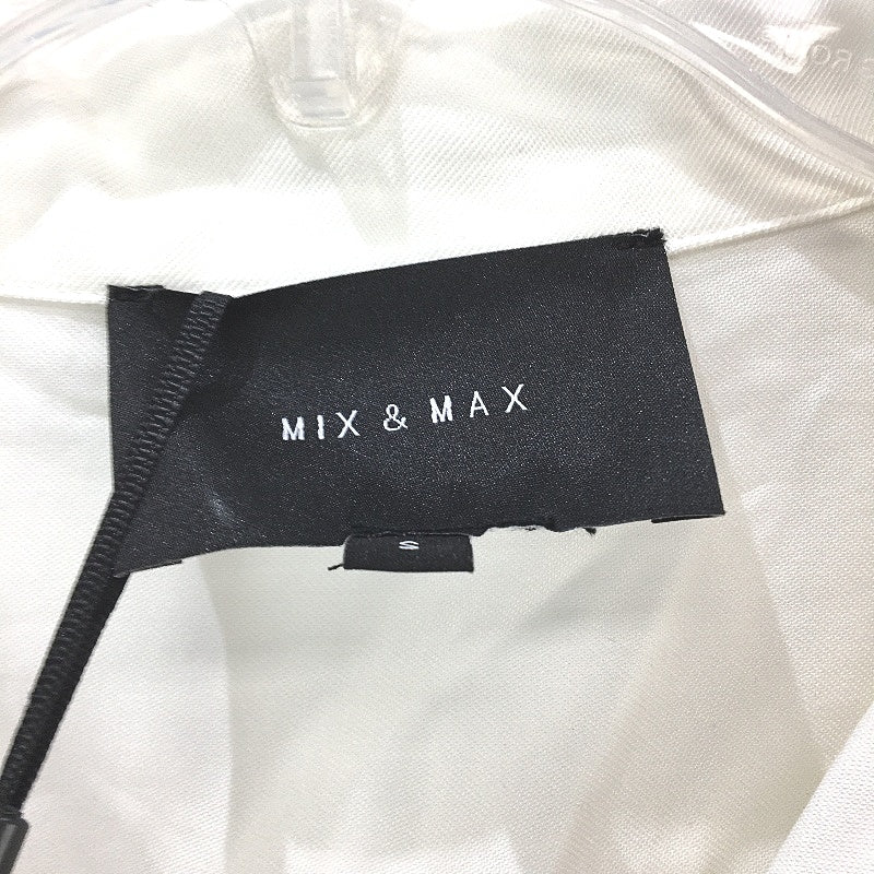 Mix & Max White Helena Wide Style Collard Button Up Shirt Ladies Size Small NEW