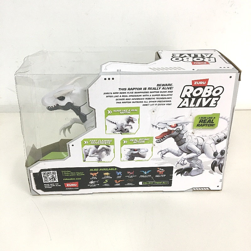Zuru RoboAlive White Robo Dino Raptor Rampaging Dinosaur Ages 3 Up NEW