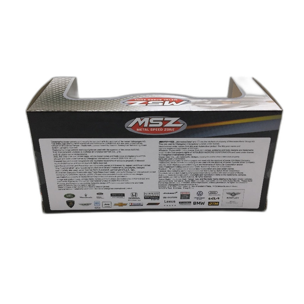 MSZ Assorted 4 Pack 1:39 Porsche Audi Nissan Die Cast Model Cars NEW