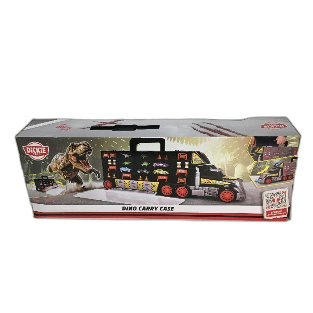 Dickie Toys Dino Carry Case 42 Die Cast Car Slot Truck with Accessories NEW