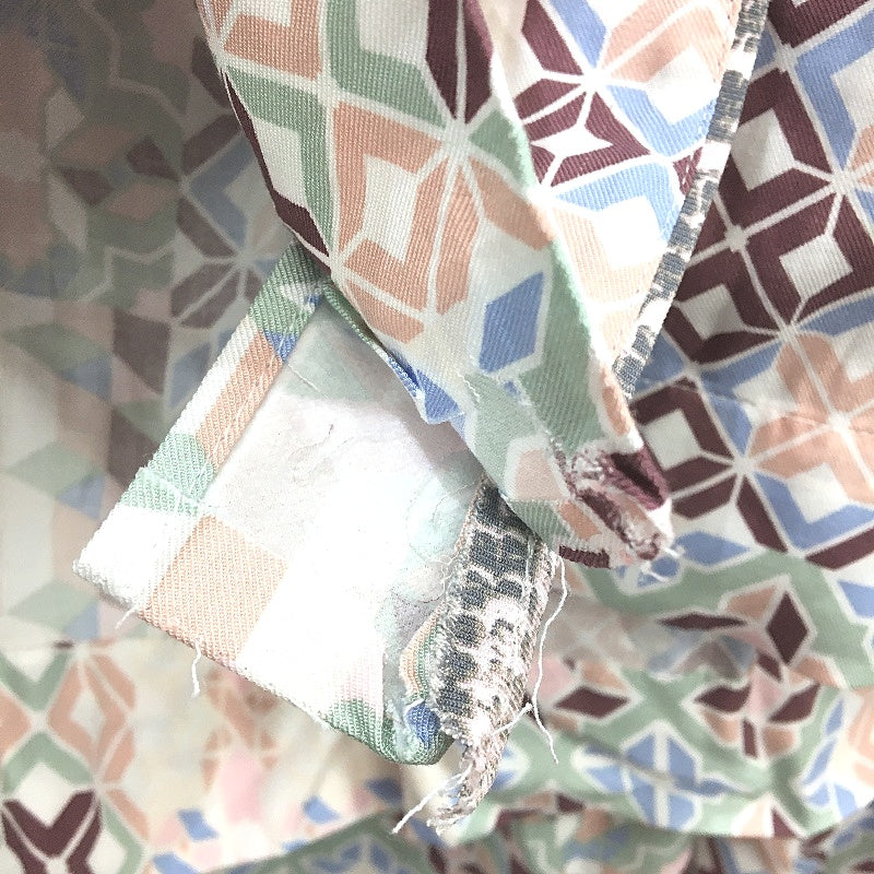 Chloe & Lola Pastel Geometric Pattern Midsleeve PJ Set Ladies Size Small NEW