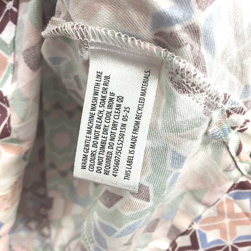 Chloe & Lola Pastel Geometric Pattern Midsleeve PJ Set Ladies Size Small NEW