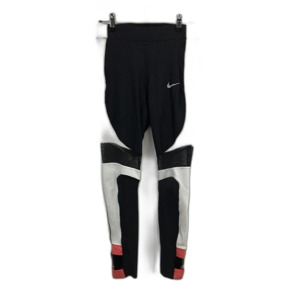 Nike Dri Fit Active Running Black 3/4 Length Sports Tights Ladies Size S