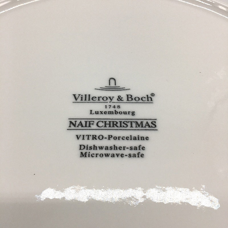 COLLECTABLE Villeroy & Boch West Germany Porcelain Naif Christams 26cm Plate