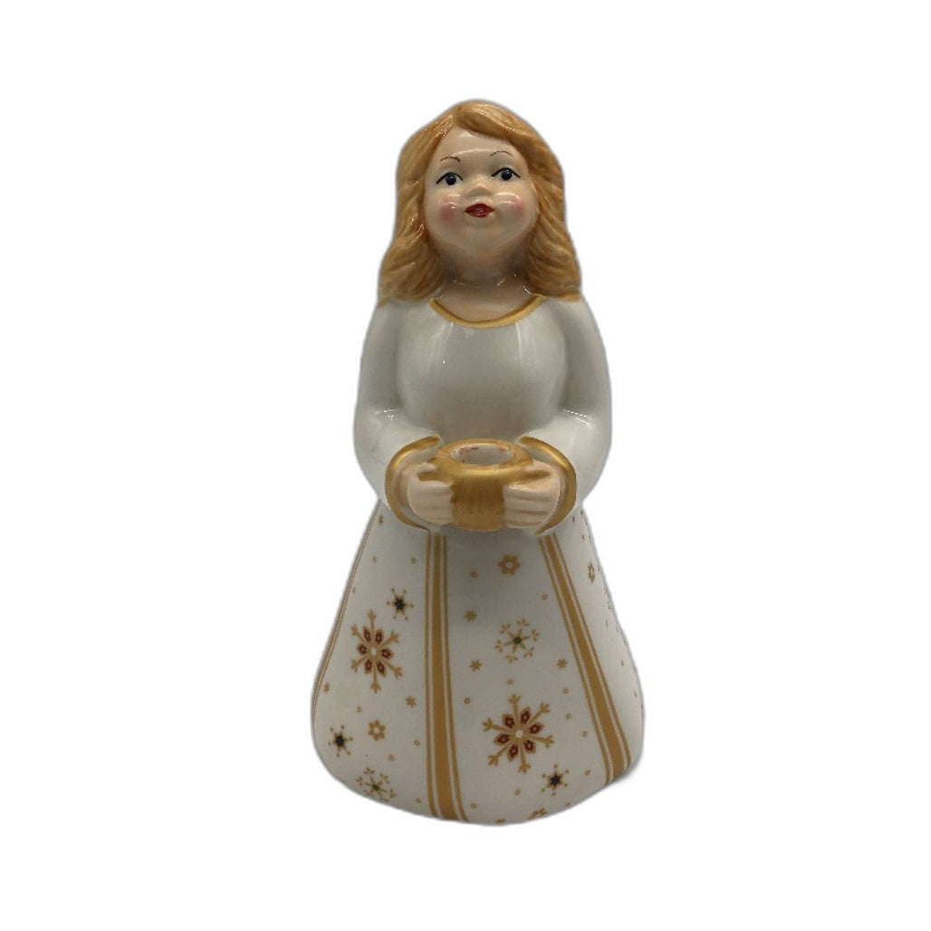 COLLECTABLE Villeroy & Boch West Germany Christams Angel Gold Acented Figurine