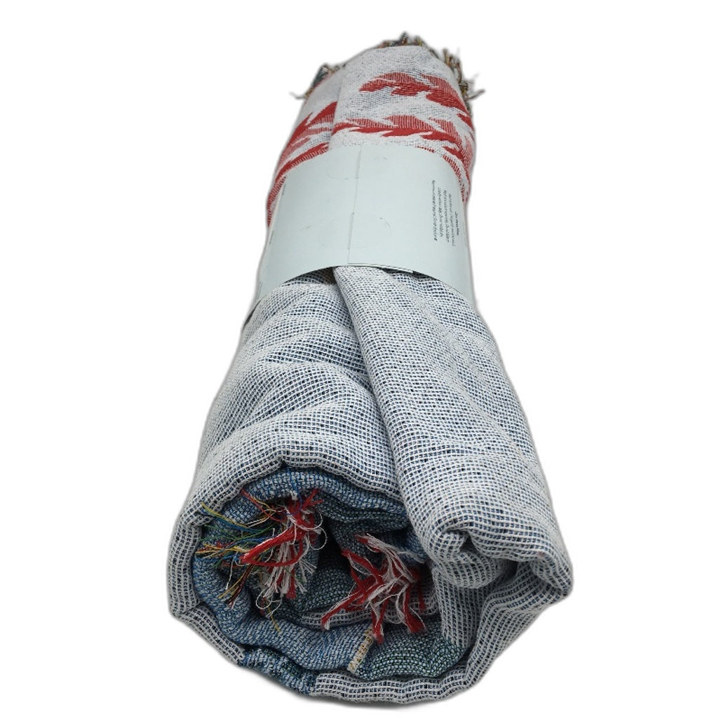 Kirkton House Blue Palm Tree Boho Style Tapestry Wall Blanket 1.3x 1.6m NEW