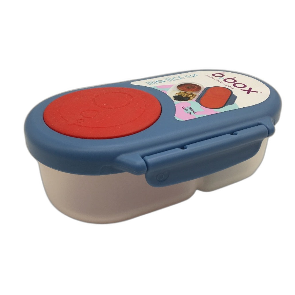 B box 350ML Divided Snackbox Food Container Fits Whole Fruit Dishwasher Safe NEW