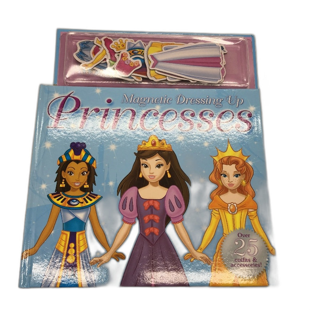 Princess Books 3PCS Bundle Magnetic Dress Up Colouring Kit & Activity Book NEW