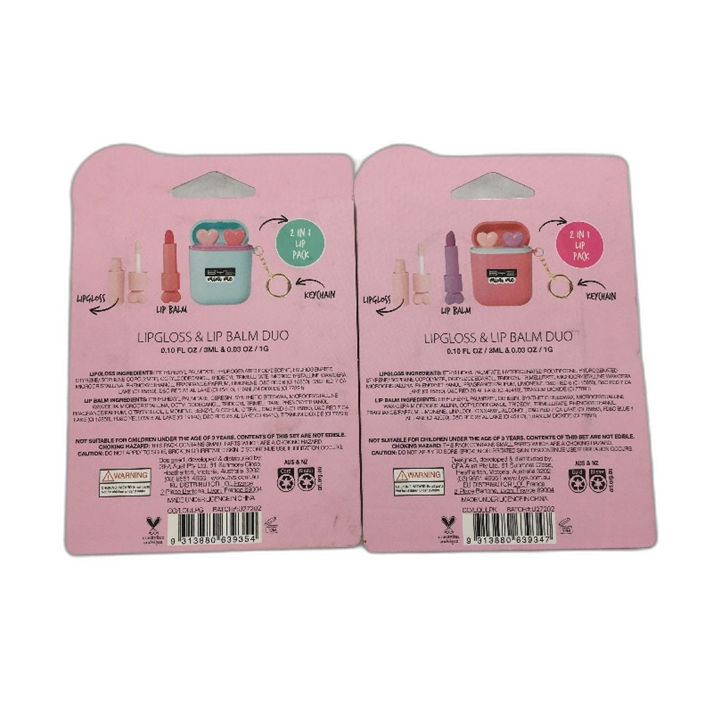 Makeup Beauty 6PCS Bundle Lip Balm Gloss BYS Eyeshadow Palette Hair Clips NEW