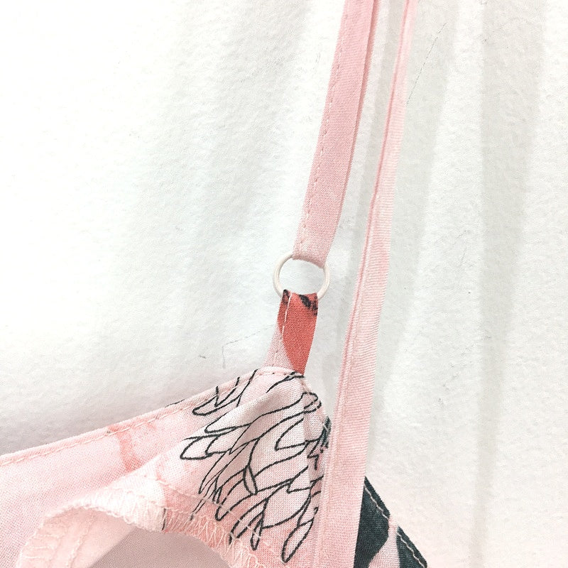 Chloe & Lola Bird on Flowers Print Pink Strappy Nightie Ladies Size Small NEW