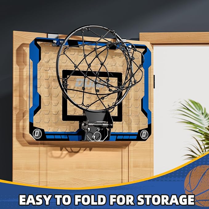 Indoor Over Door Mini Steel Basketball Hoop Set for Ages 3 and Up NEW