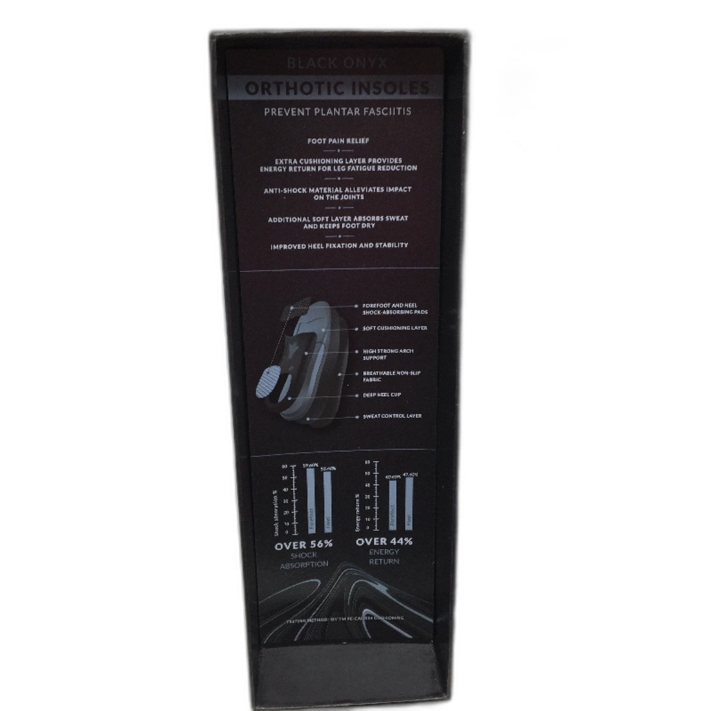 EasyFeet Black Onyx Anti Fatigue Feet Insoles Unisex Size Small AU/UK 6-7.5 NEW