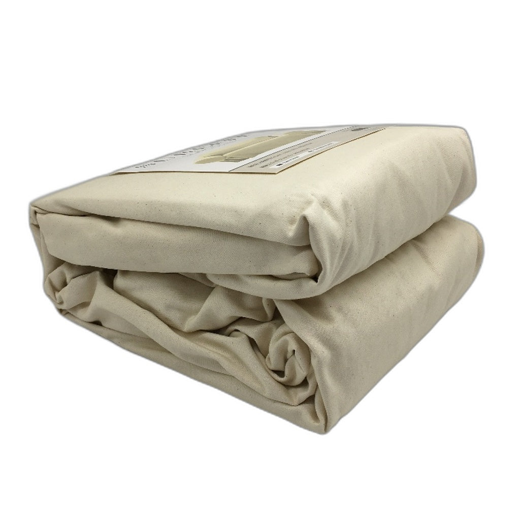 SUREFIT Heavyweight Cotton Duck Loveseat Box Cushion Slipcover Relaxed Fit NEW