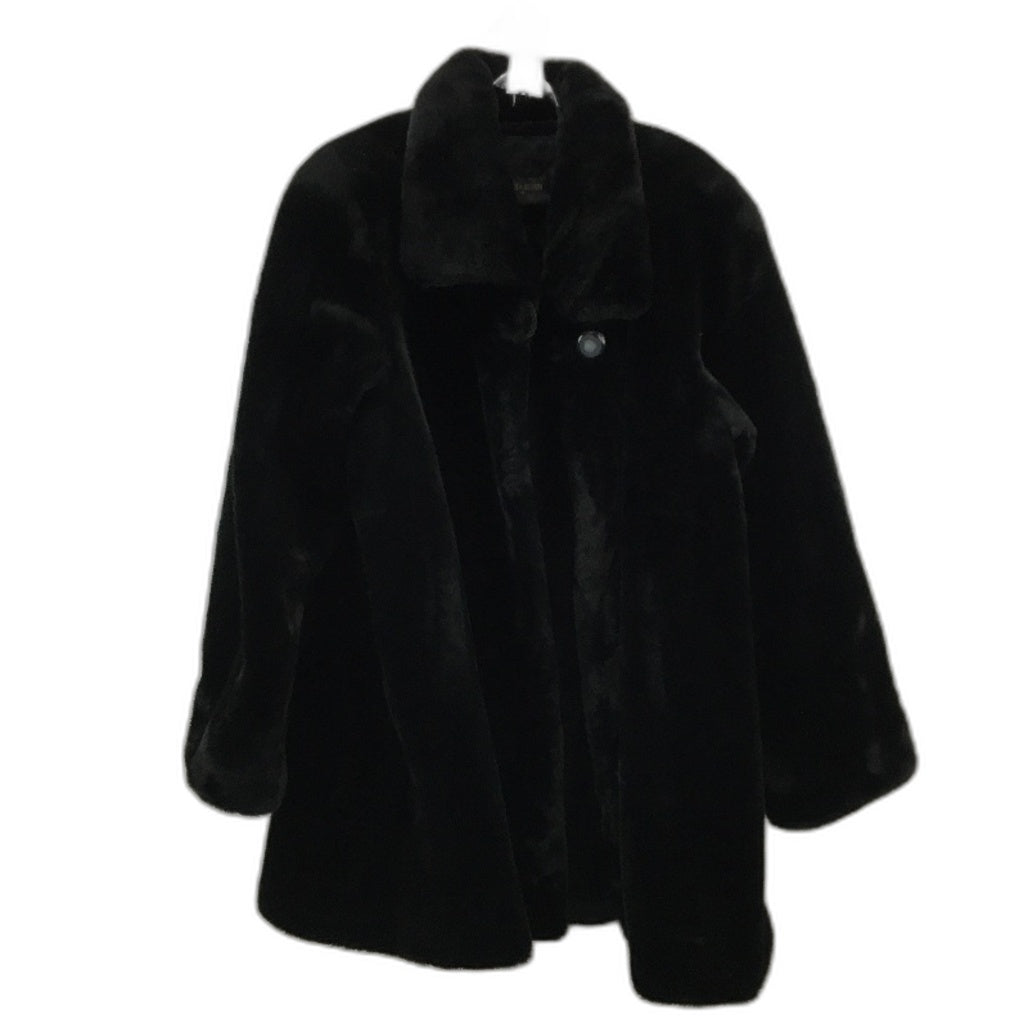 Chelsea Design Super Soft Faux Fur Black Fully Lined Jacket Ladies Size Medium