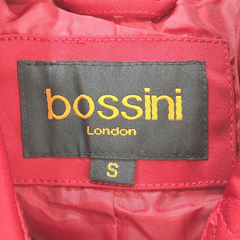 Bossini London Vivid Red Short Length Trench Style Jacket Ladies Size Small