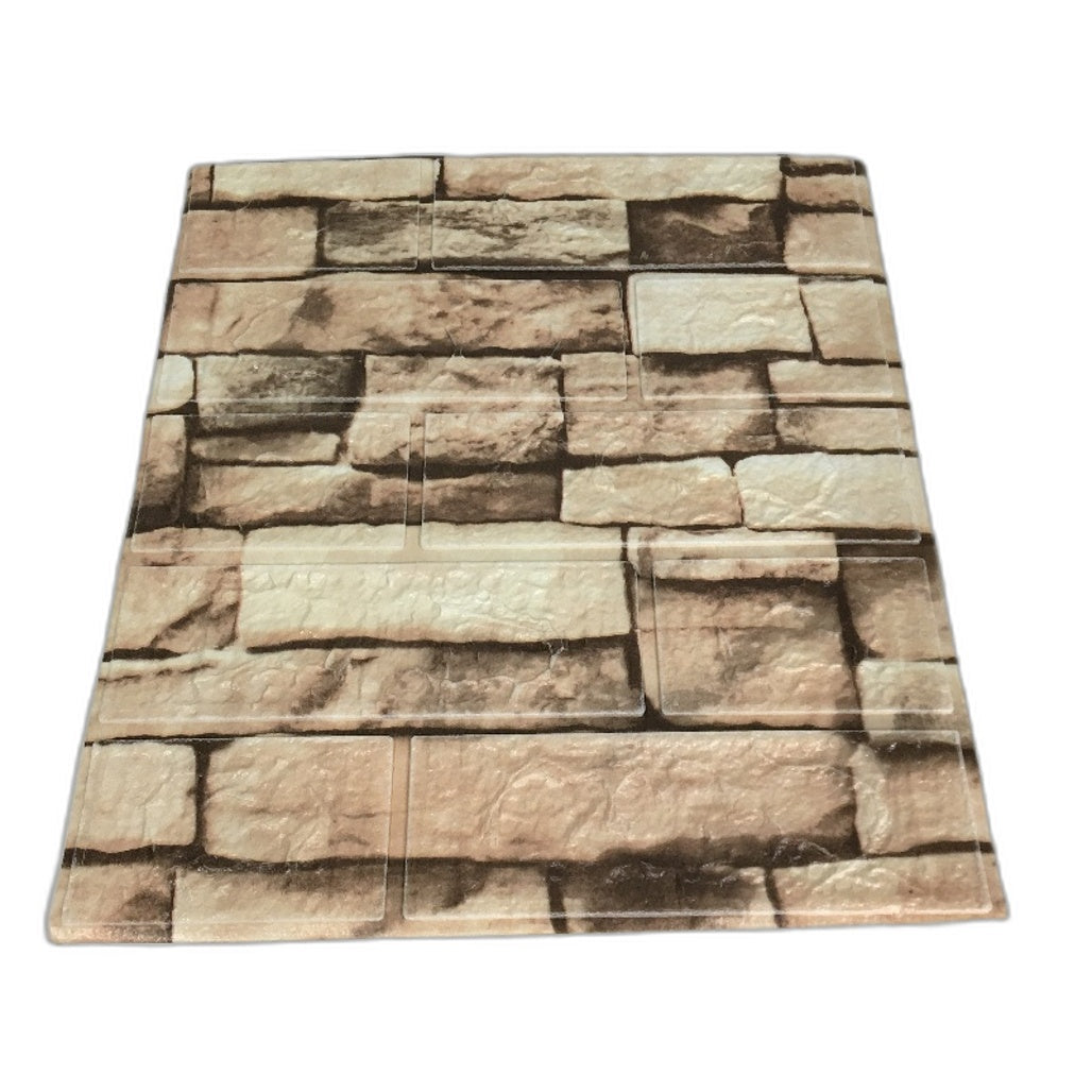 20 Pieces 3D Wall Panels Peel And Stick Brick Wallpaper Self-Adhesive NEW