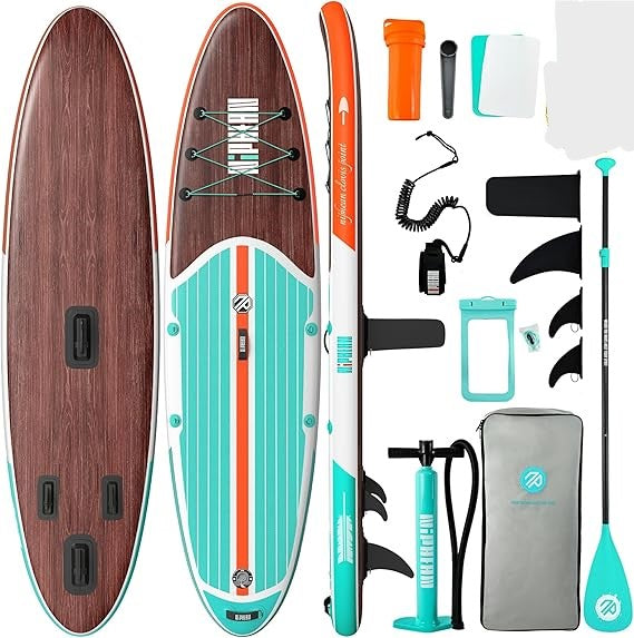 niphean Inflatable Stand Up Paddle Board with StabilTrac Fin Design NEW