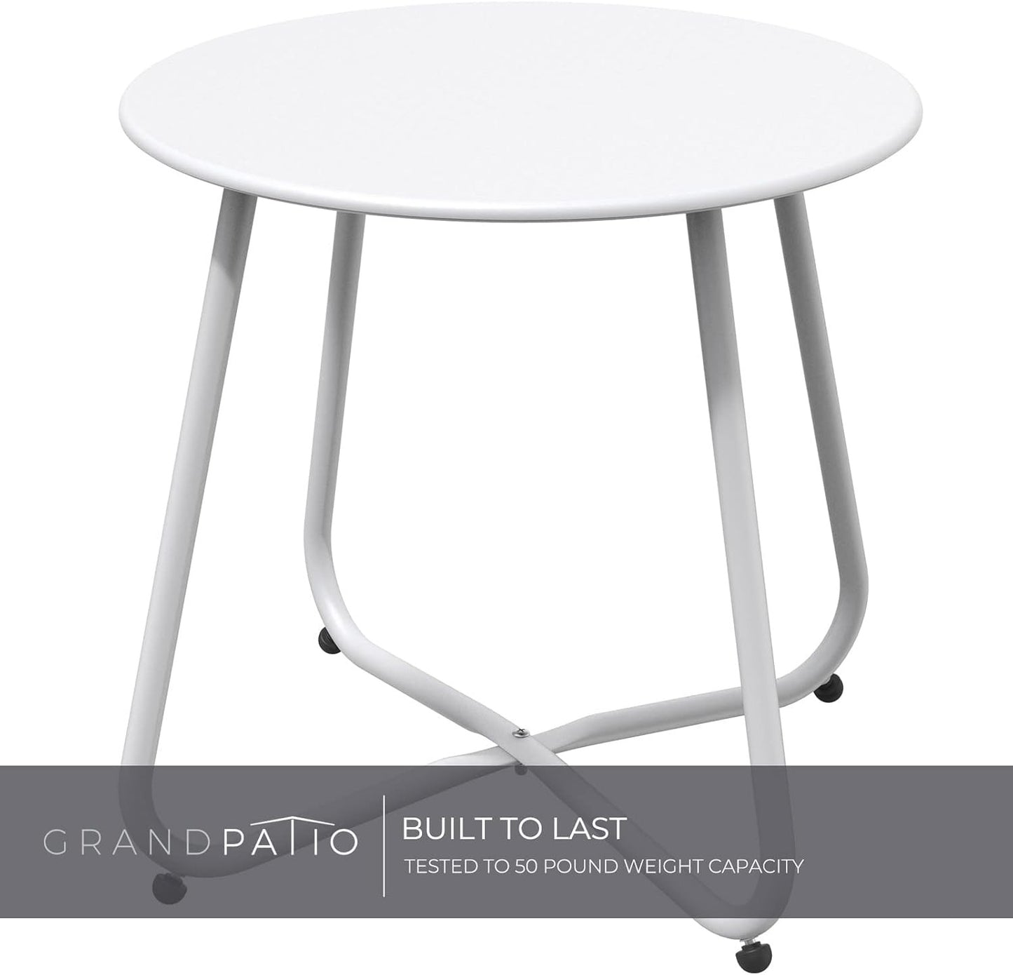 Grand Patio 18-Inch Round Outdoor Side Table for Bistro Balcony Australia DEMO
