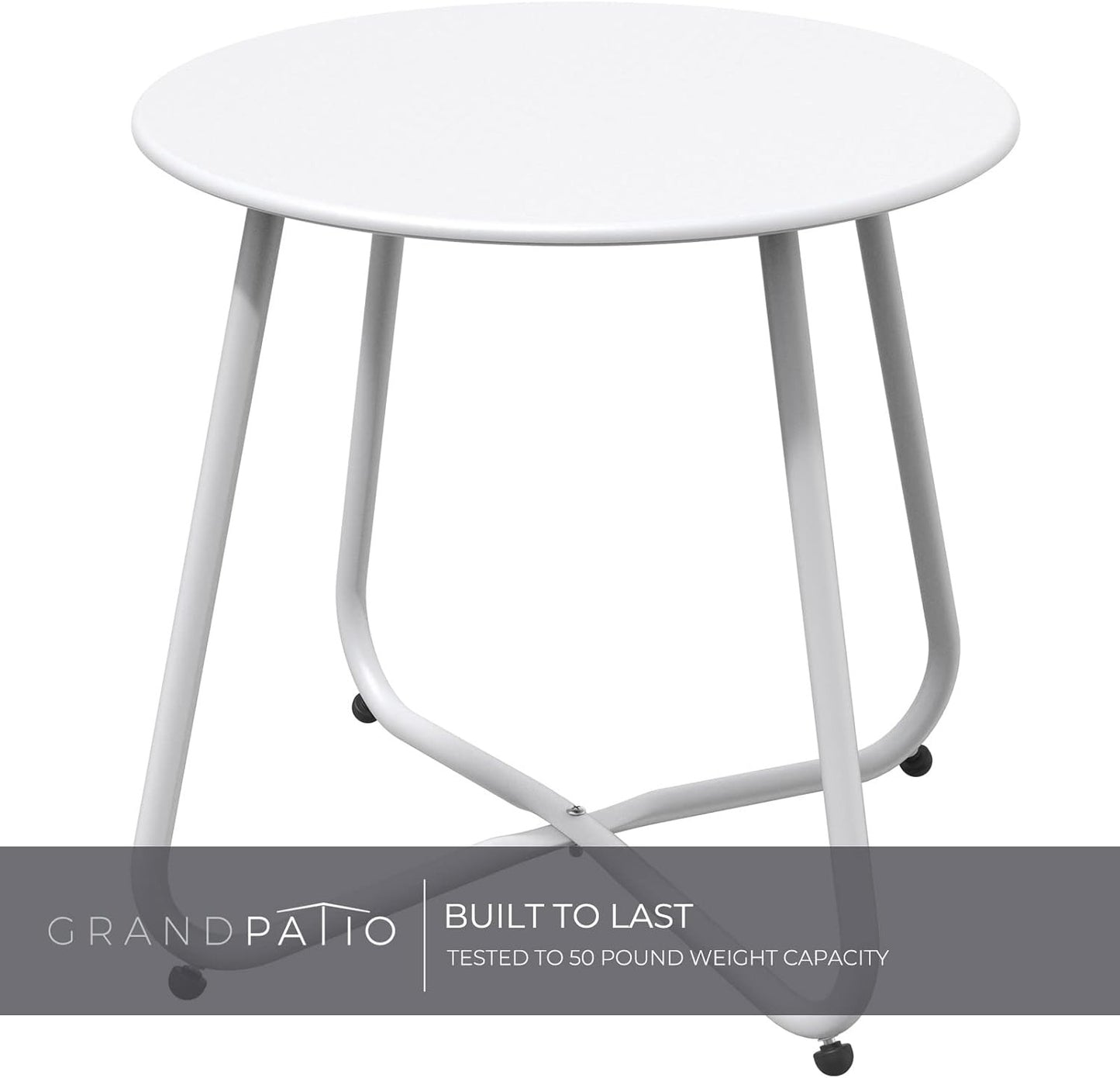Grand Patio 18-Inch Round Outdoor Side Table for Bistro Balcony Australia DEMO