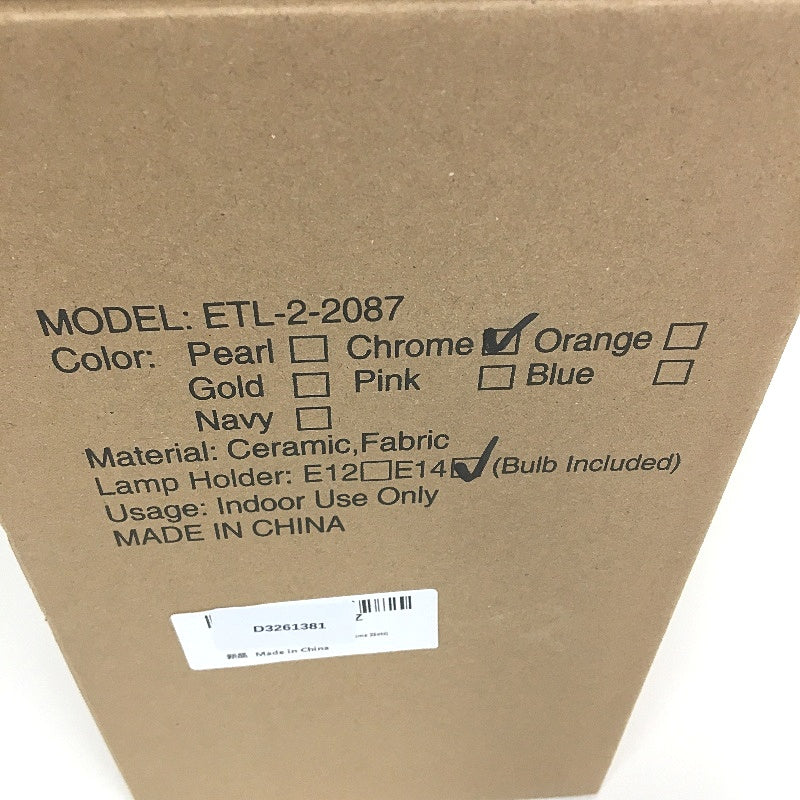 EOEYYOYB Set of 2 Glazed Ceramic Bulldog Linen Shade Table Lamp in Chrome NEW