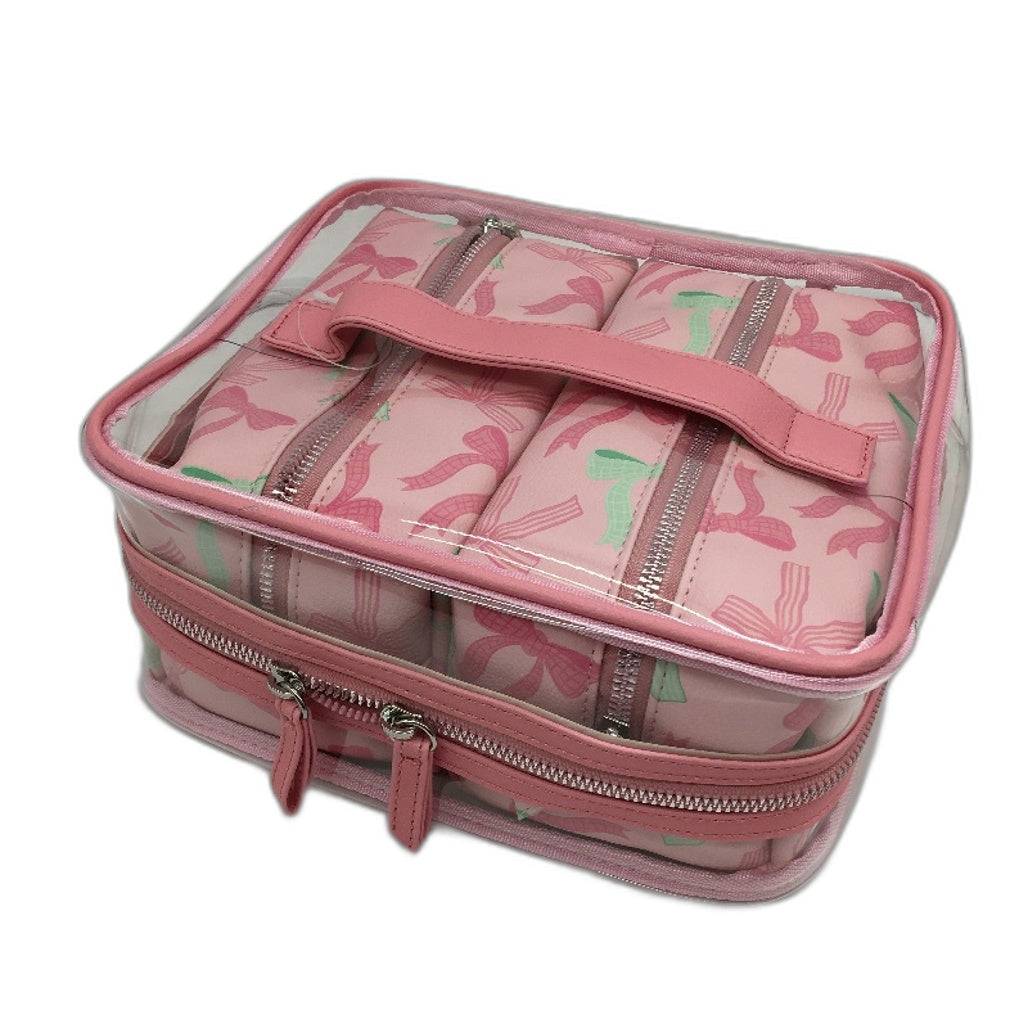 OXX 3 Pack Rest & Revive Set, Double Sided Mirror and 3pc Makeup Bags Bundle NEW