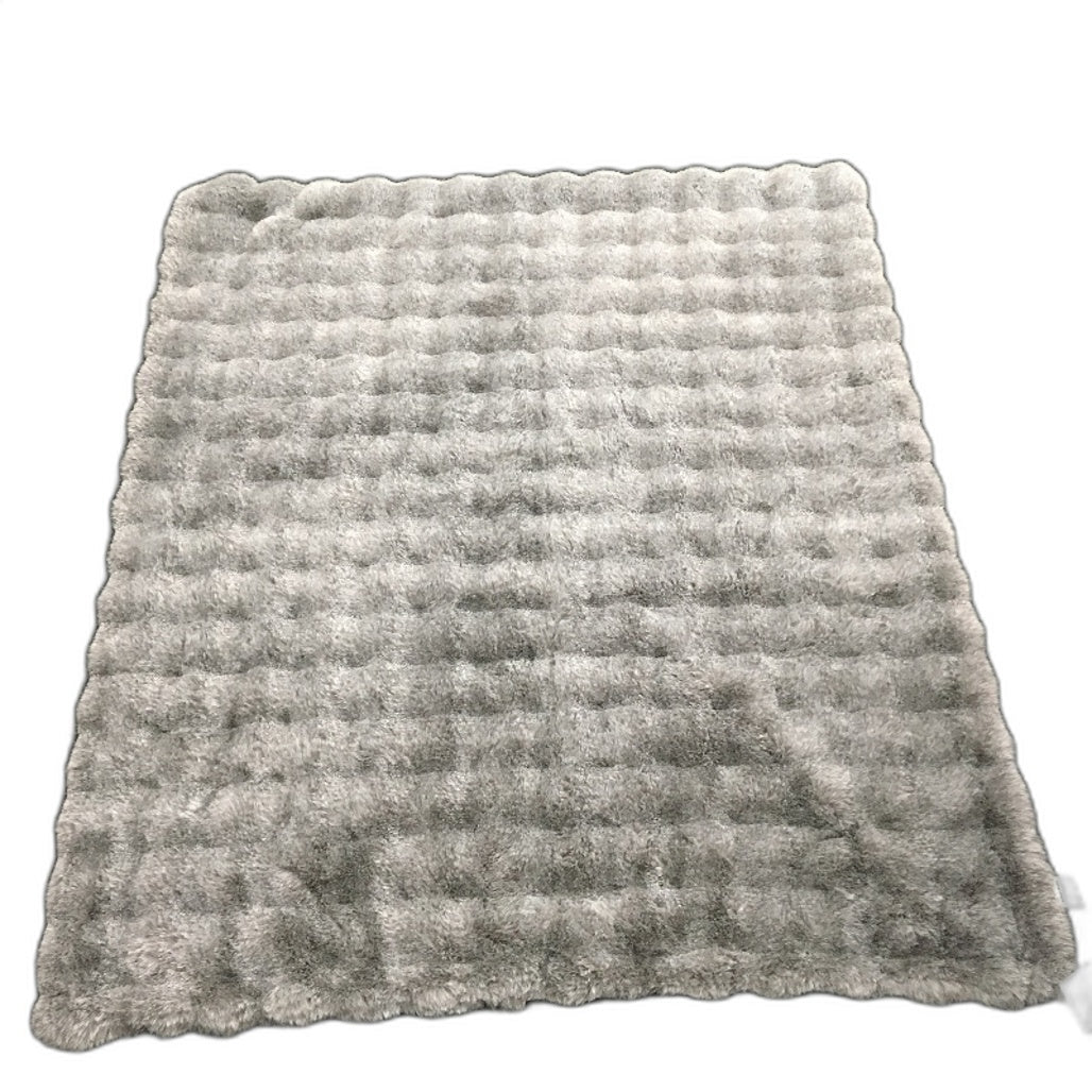 Target Ella Quilted Faux Fur Throw Blanket in Muted Brown 127x152cm NEW