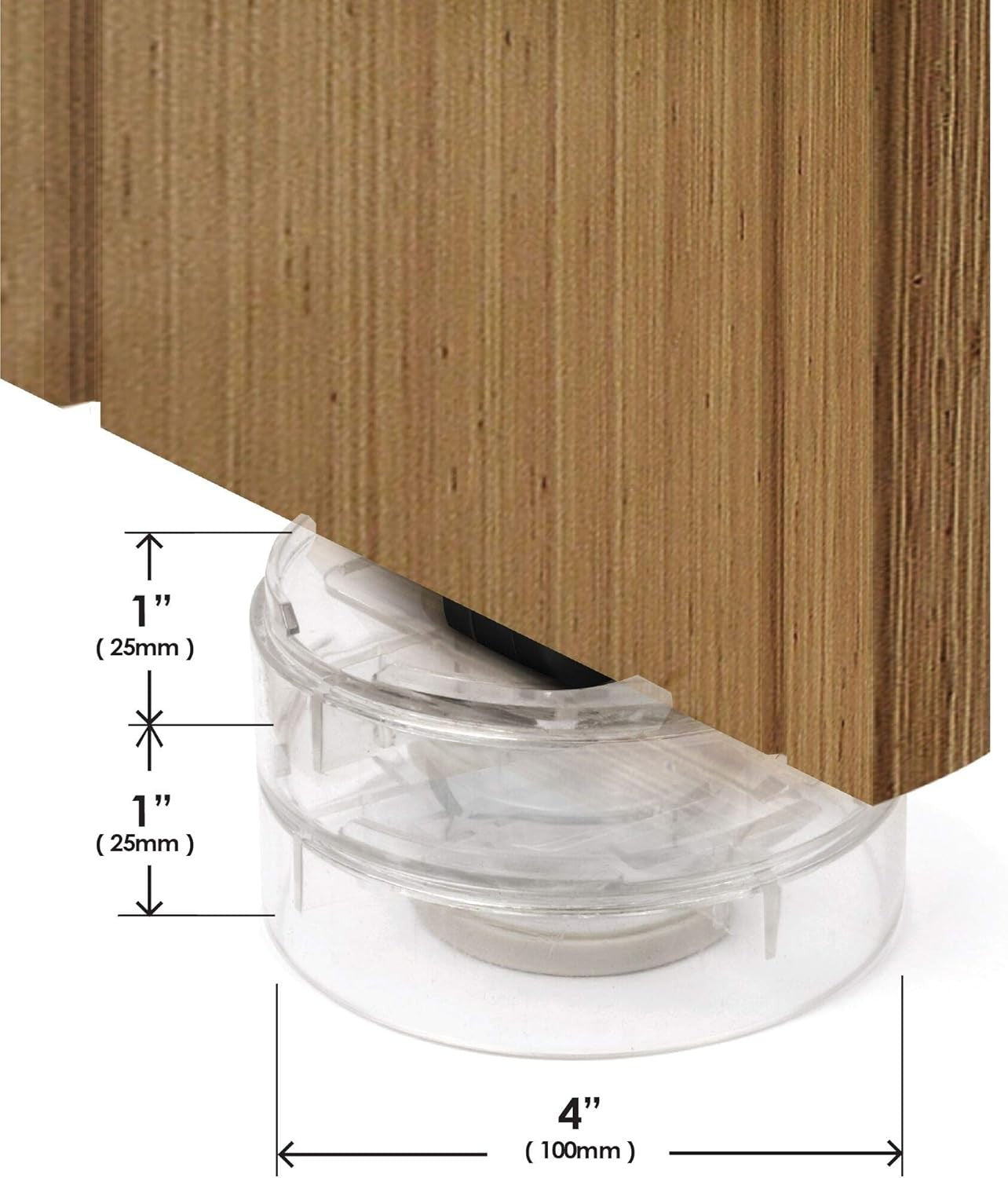 Slipstick Clear Adjustable Bed Risers Set of 8 for Height Lifts Online Australia