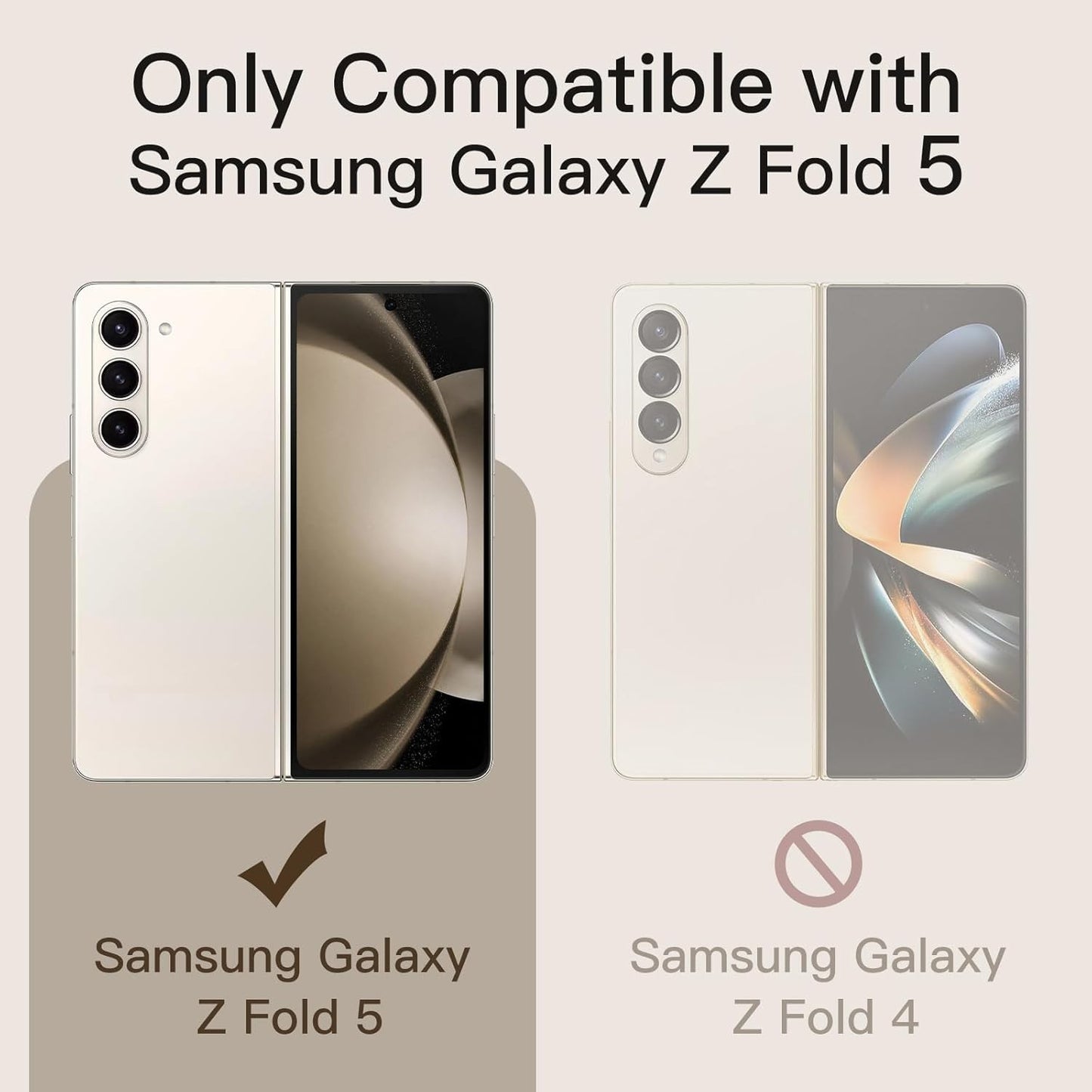 JETech Front Privacy Screen Protector for Samsung Galaxy Z Fold 5