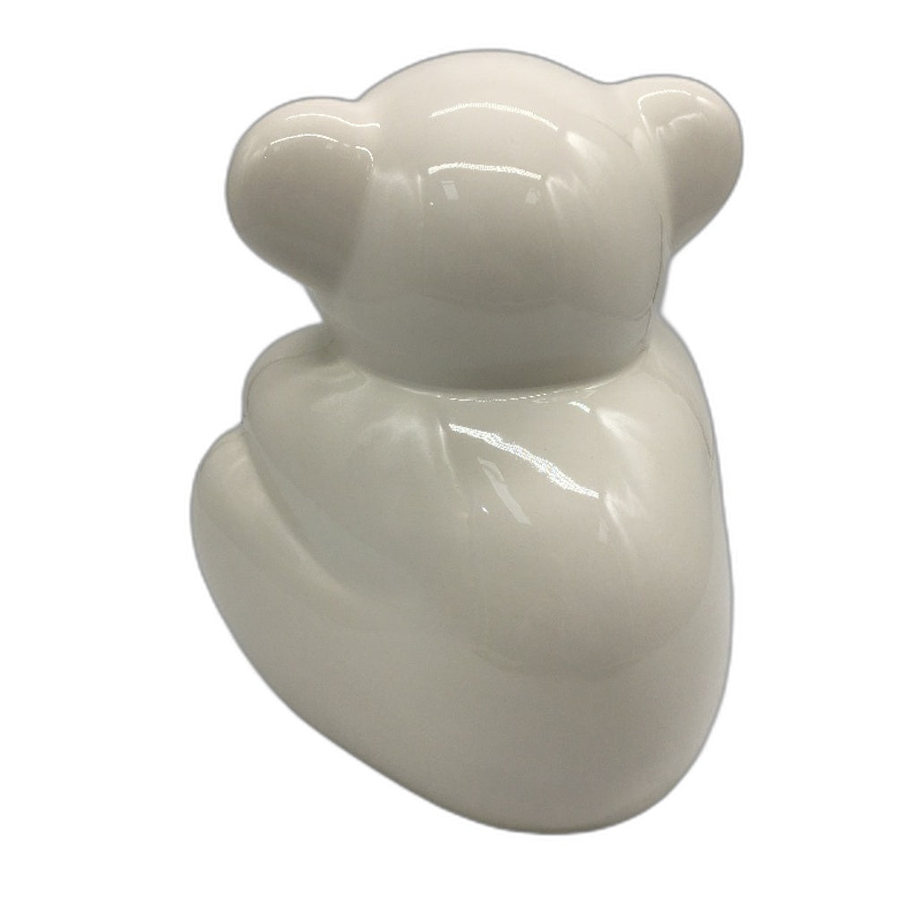 Royal Boch Belgium Large Ivory White Fast Effection Bear Porcelain Figurine NEW