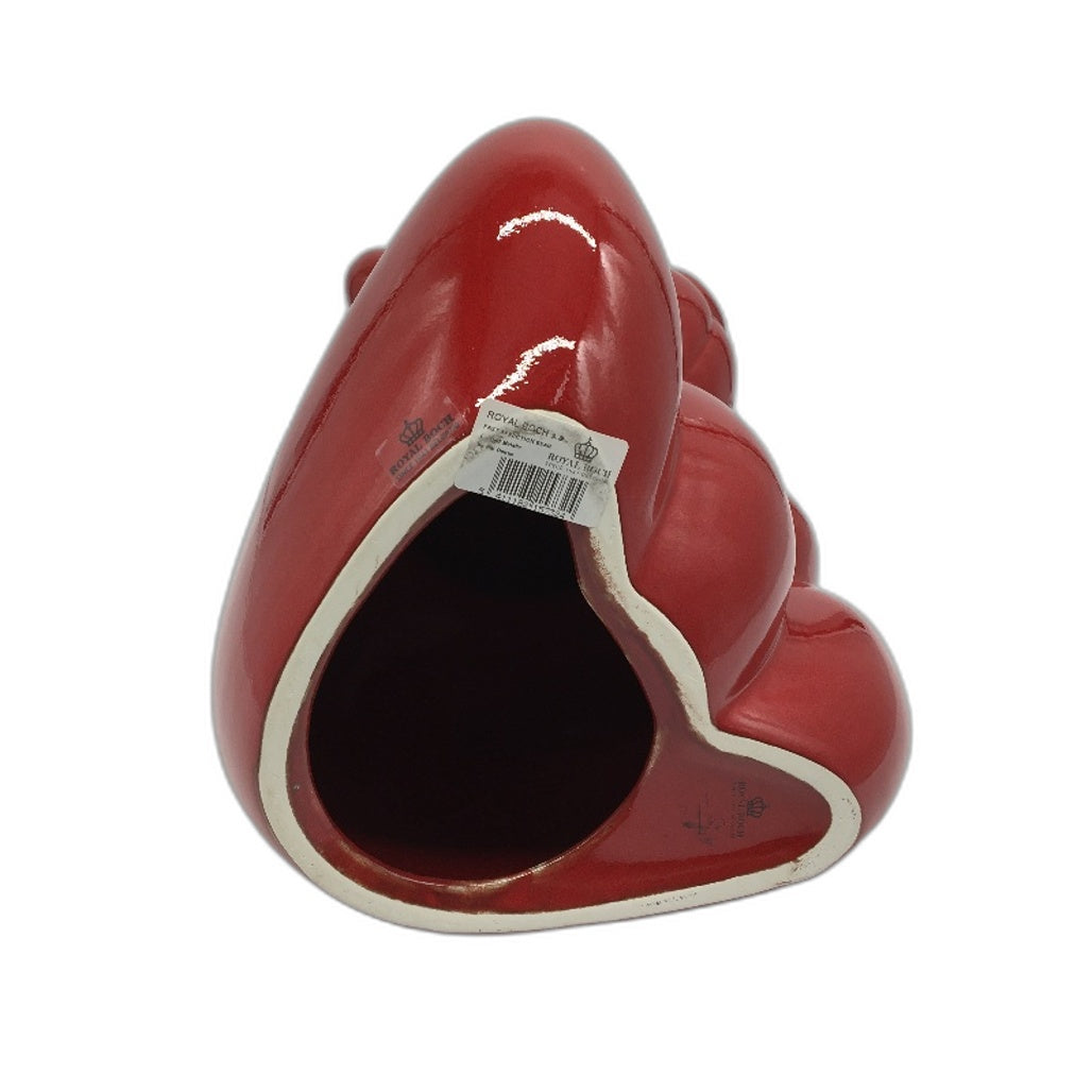 Royal Boch Belgium Large Red Fast Effection Bear Porcelain Figurine 27cm NEW