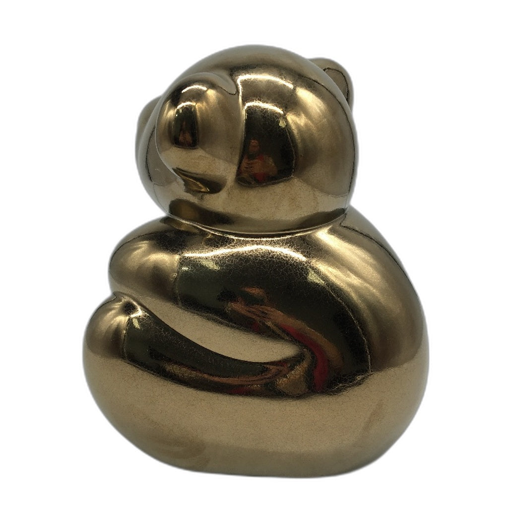Royal Boch Belgium Crackle Bronze Fast Effection Bear Porcelain Figurine NEW