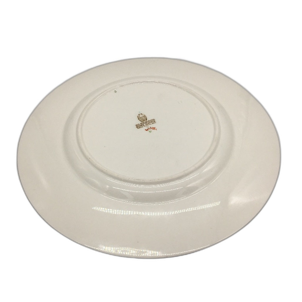 VINTAGE Wedgwood Bone China Made In England Florentine Turquoise Rim 28cm Plate