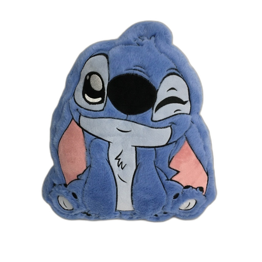 Stitch Plush Character Pillow, Hooded Towel and 24oz Water Bottle Bundle NEW