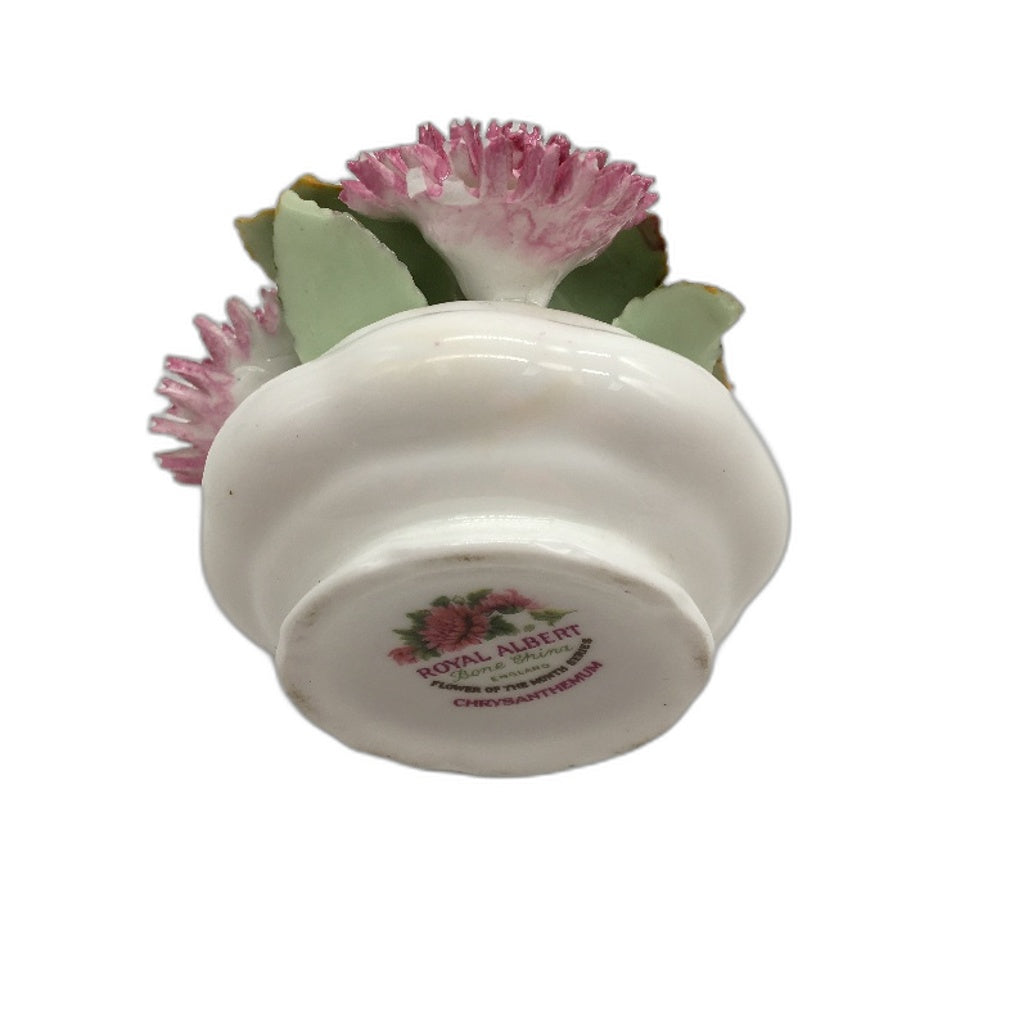 COLLECTABLE Royal Albert England Bone China Chrysanthemum Vase Figurine