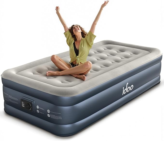 iDOO Air Mattress With Built In Electric Pump Carry Bag I-C-019 Size SINGLE DEMO