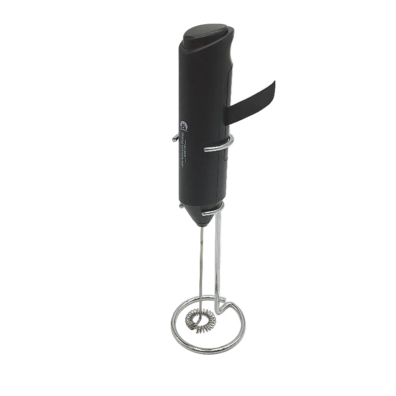 New England Stories Electric Handheld Milk Frother Foam Maker in Black DEMO