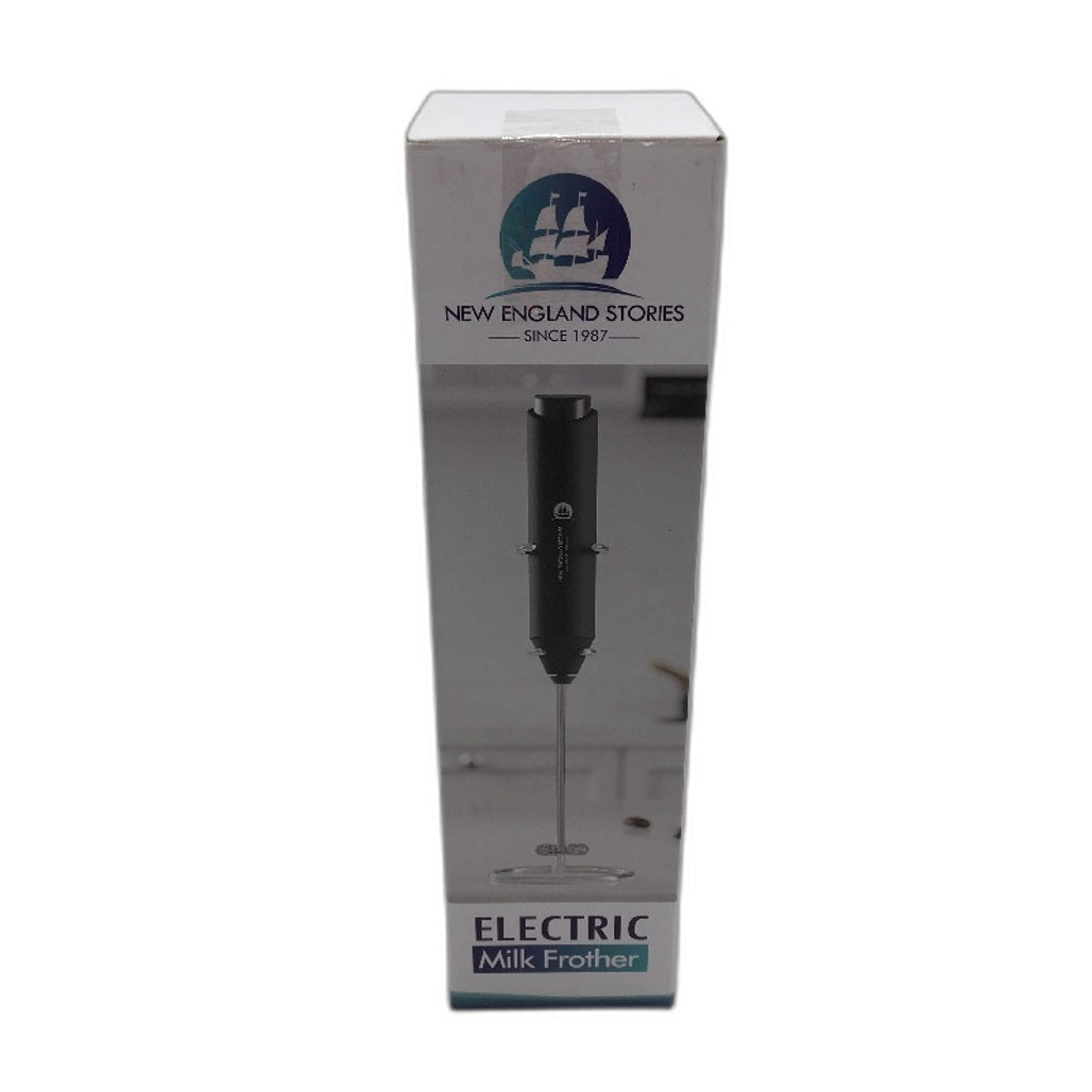 New England Stories Electric Handheld Milk Frother Foam Maker in Black DEMO