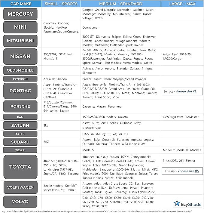 EzyShade 2pc Shield X Reflective Windshield Sun Shade Size Large 90x80cm DEMO