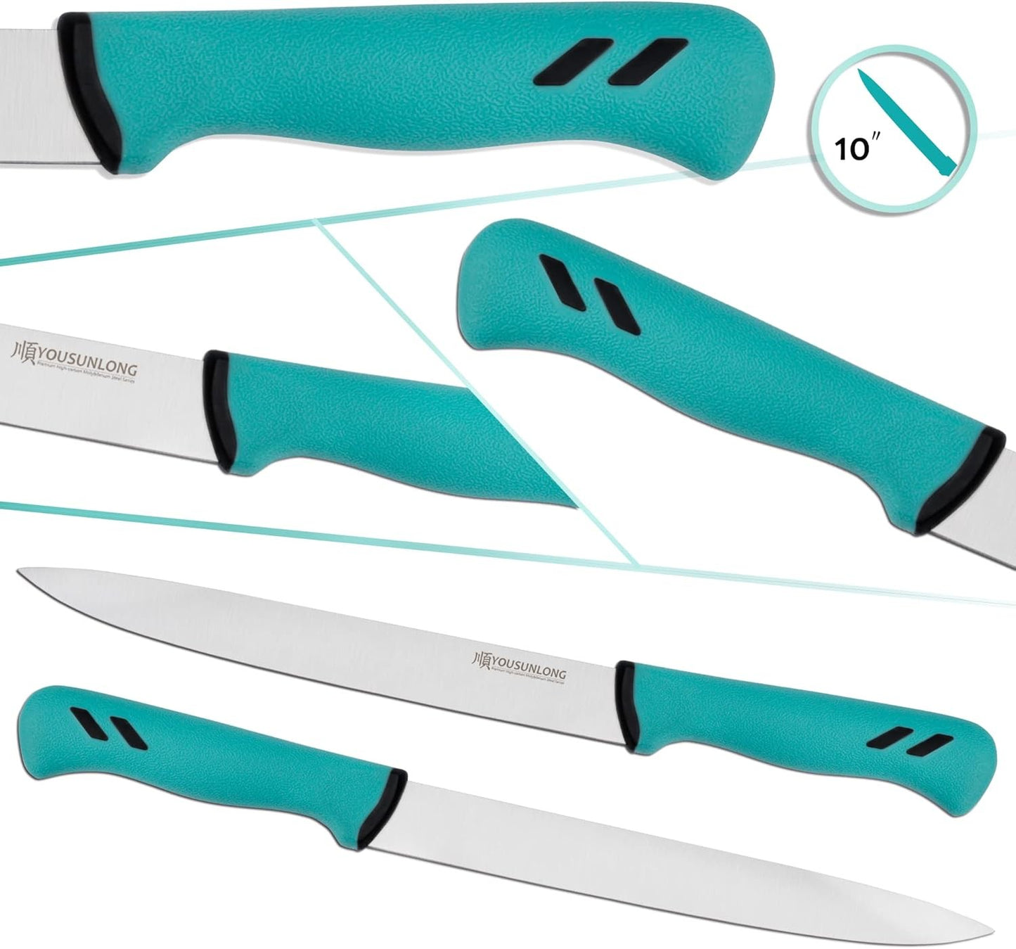 YOUSUNLONG Premium 10 Inch Sashimi Knife High-Carbon Steel Blade Australia DEMO