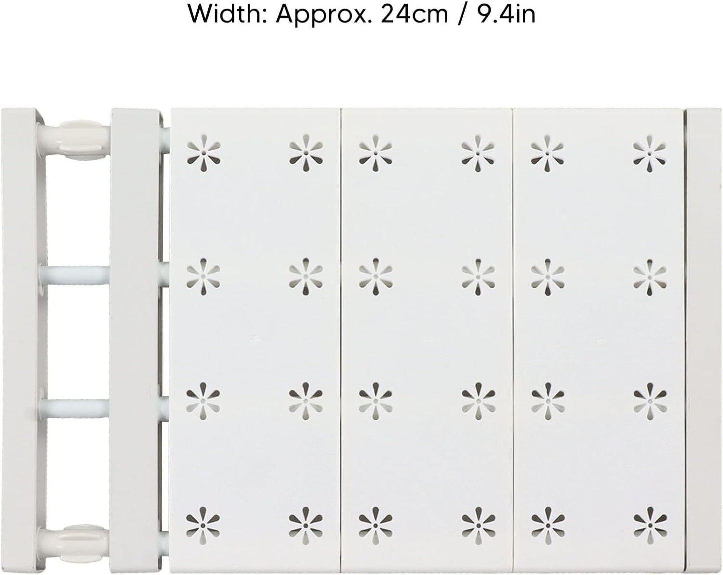 Tension Shelf Organizer for Closets No Drilling Expandable 38-55cm