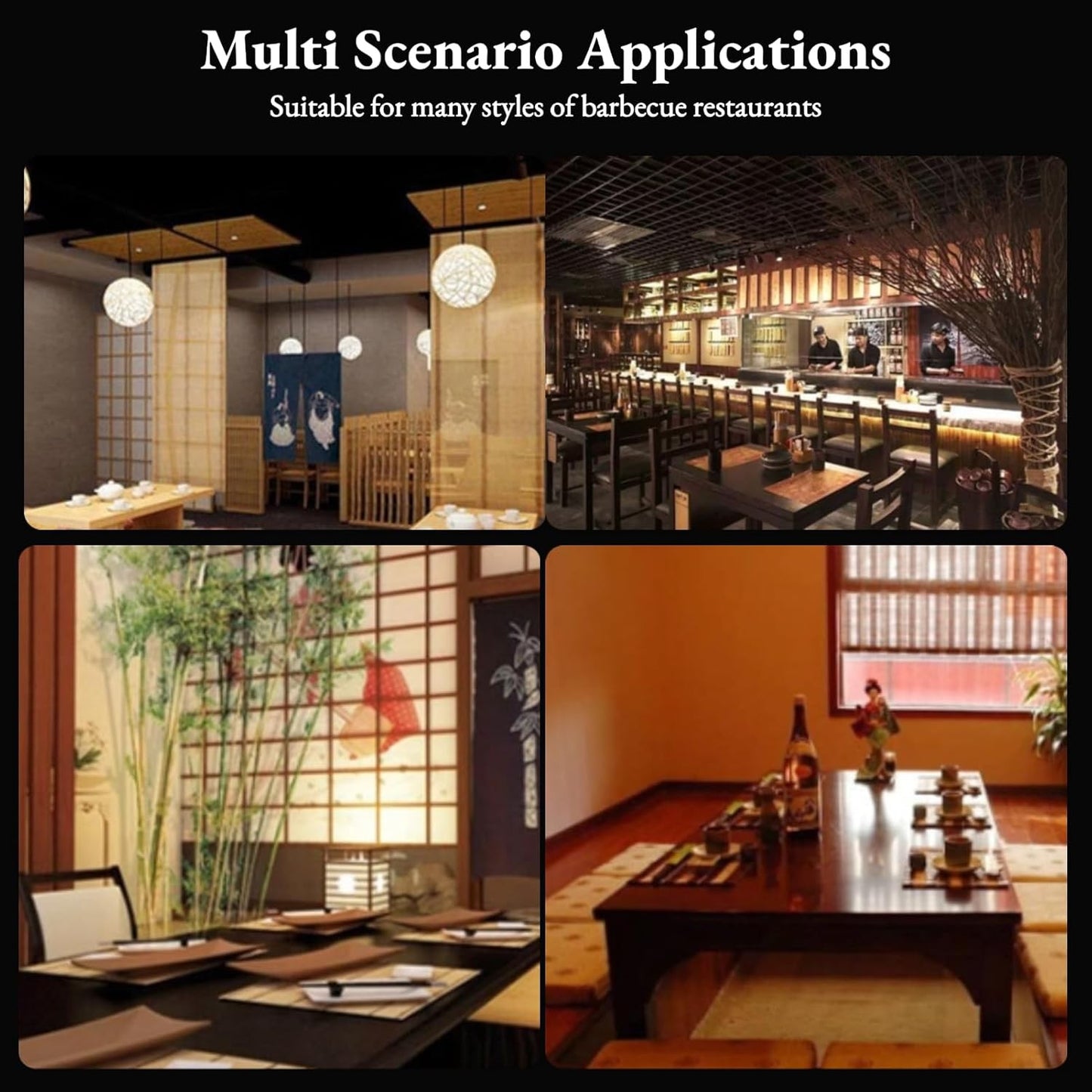 Japanese Style BBQ Hibachi Grill for Charcoal Cooking Rectangle Aluminium NEW