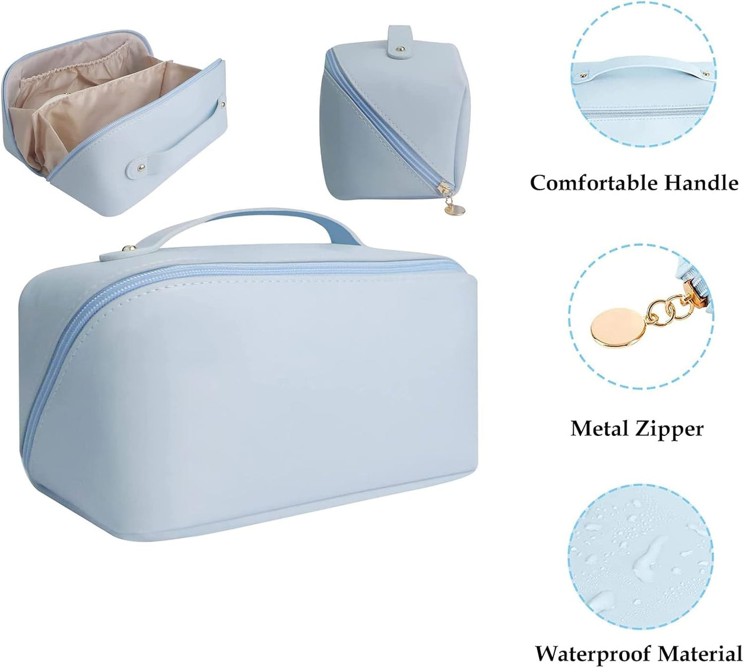 Portable Large Capacity Waterproof Cosmetic Bag for Travel Storage NEW